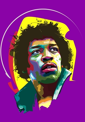 Jimi Hendrix Blues Man Pop Art