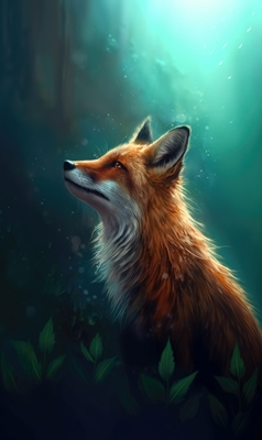 Fox at dawn