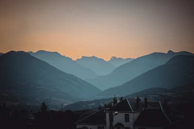 sunrise in the Alps