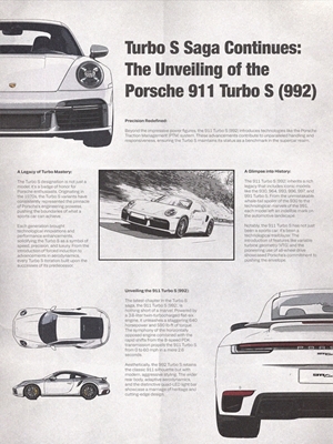 Porsche 911 Turbo S Artigo