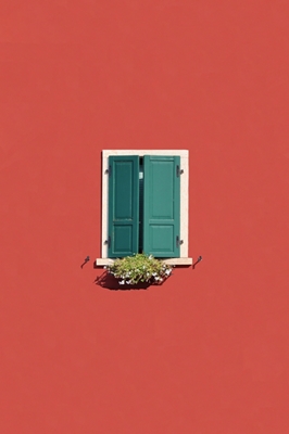 Italiensk rød vegg
