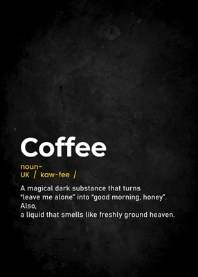 coffee funny text definition
