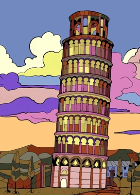 Tornet i Pisa, Italien