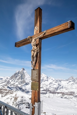 Klein-Matterhorn: Jesus-statue