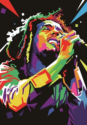 Bob Marley Pop Art Portrait
