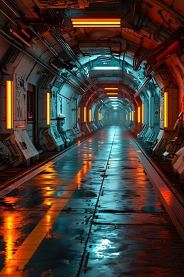 Futuristic Spaceship Corridor