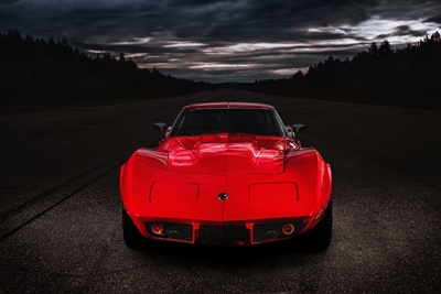 Liten rød Corvette
