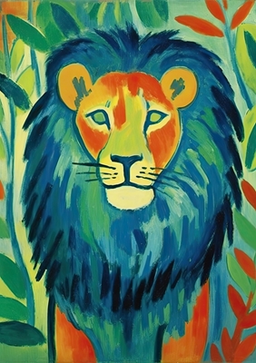 Lví plakát Umělecký tisk