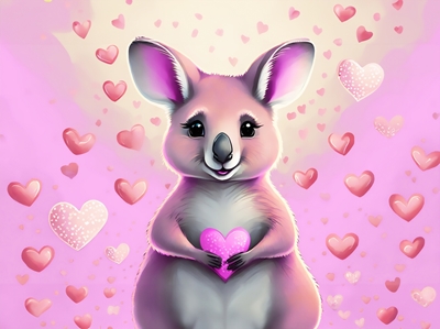 Kangaroo in love