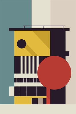 Bauhaus minimalista colorido
