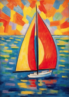 Segelboot Maritim Poster Více