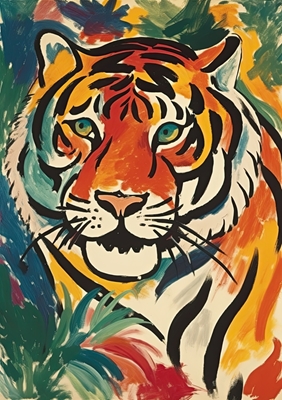 Tiger Affisch Konst Tryck Tryck