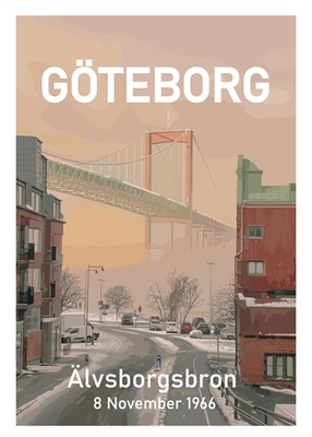 A ponte de Älvsborg em Gotemburgo 