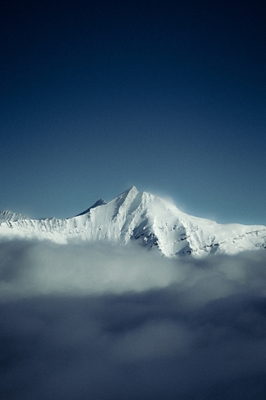 Beautiful mountain above cloud