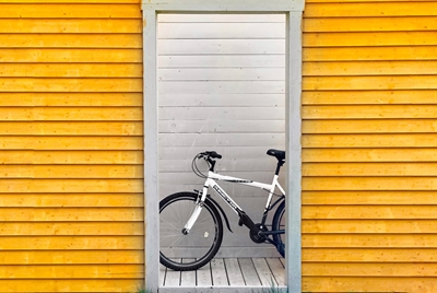Yellow shed