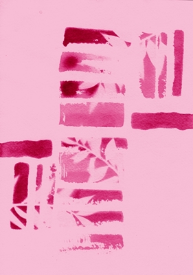 Abstracte Roze Natuur Lijnen