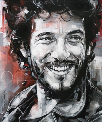 Bruce Springsteen painting.