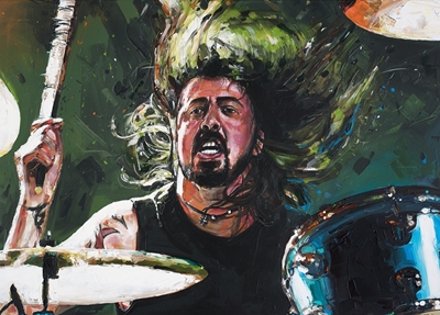 Dave Grohl painting.
