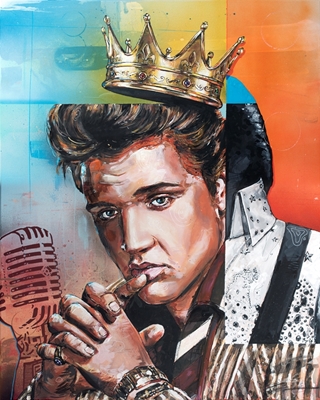 Elvis Presley painting.