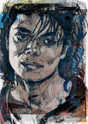 Michael Jackson painting.
