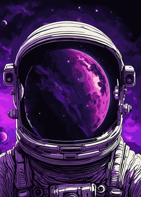 Astronaut Looking at Planet