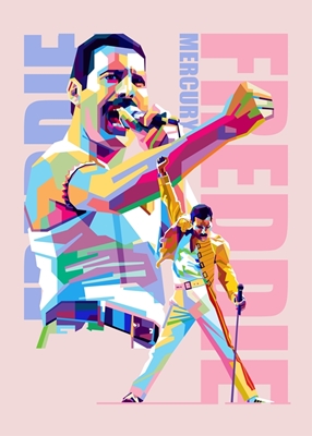 Freddie Mercury Pop Art Style
