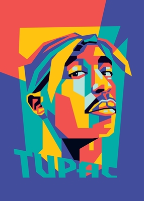 Tupac Shakur Pop Art Style