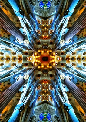 Sagrada Familia looking up 