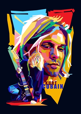 Kurt Cobain Pop Art Style