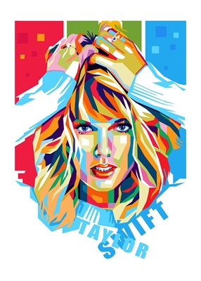 Taylor Swift Pop Art Style