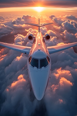 Modern private jet elegance