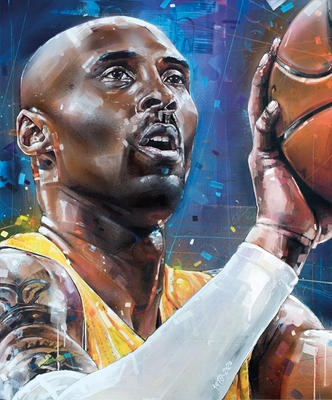 Kobe Bryant painting.