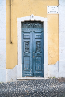 The blue door nr 2 in Lisbon