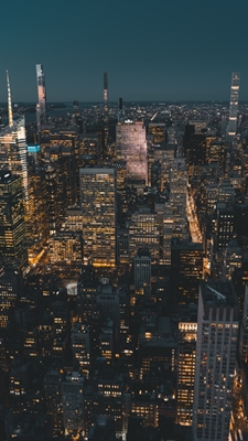 Midtown Manhattan bei Nacht