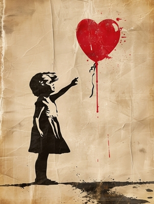 Girl with Balloon poster