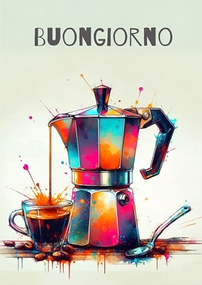 Coffee Art Colorful
