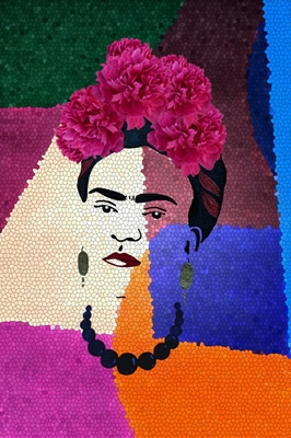Frida Kahlo auf Mosaik