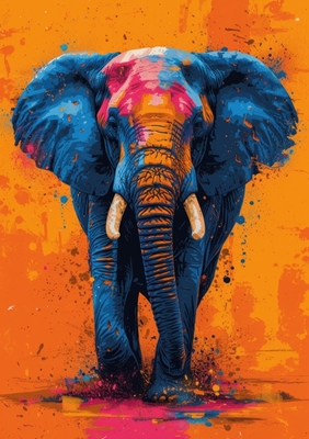 Słoń Pop Art