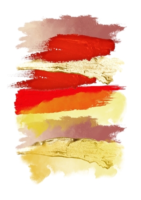 Traits de peinture colorés