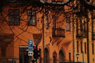 Okerkleuren in Stockholm