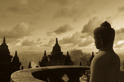 Tempel Borobodur in Indonesien