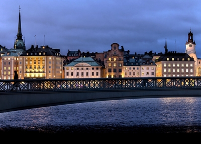 Stockholm, utsikt over gamlebyen