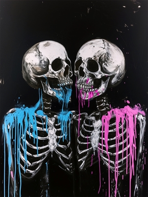 Liefde tot in de dood. Skeletten
