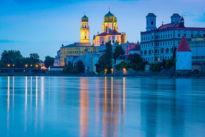 Blå time i Passau