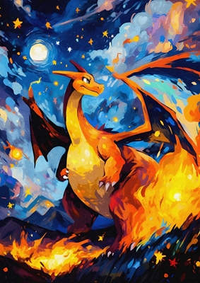 Charizard Pokemon Painting