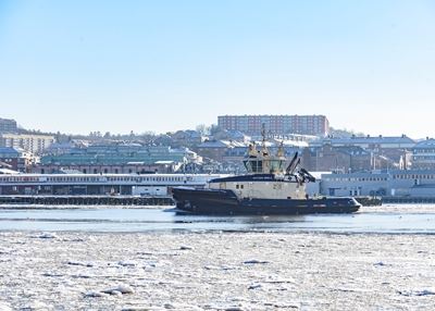 De sleepboot van Göteborg