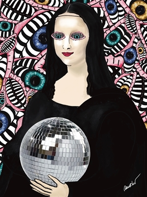 Disco Party Mood Mona Lisa