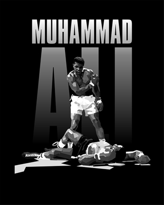 Muhammad Ali Iconic Pose WPAP