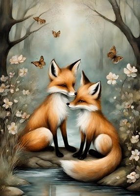 Foxes in love