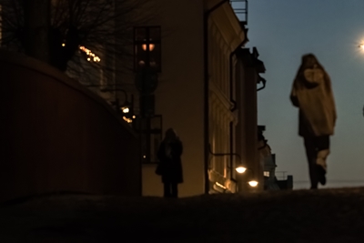 Zimní večer Södermalm